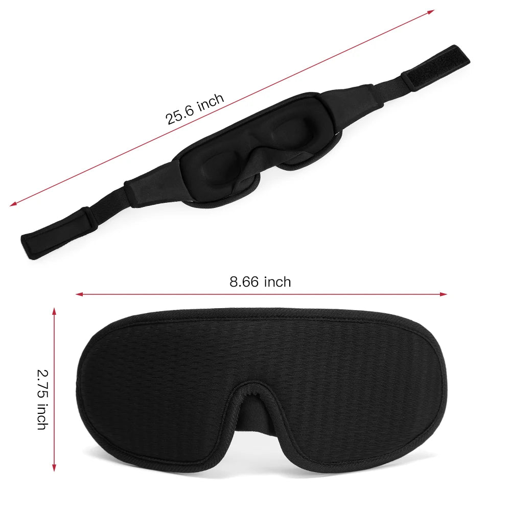 3D Padded Sleep Mask Eye Cover - yourelevatedwellness