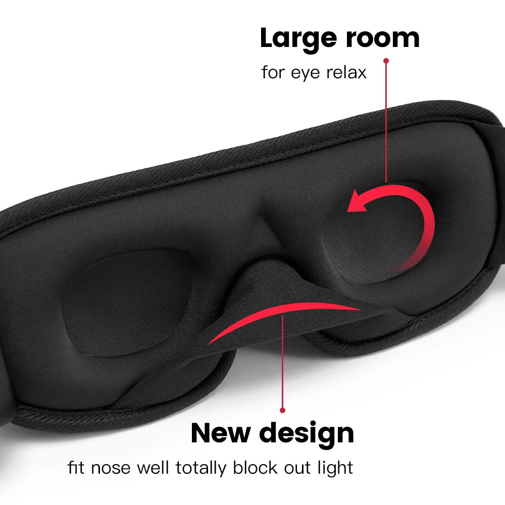 3D Padded Sleep Mask Eye Cover - yourelevatedwellness