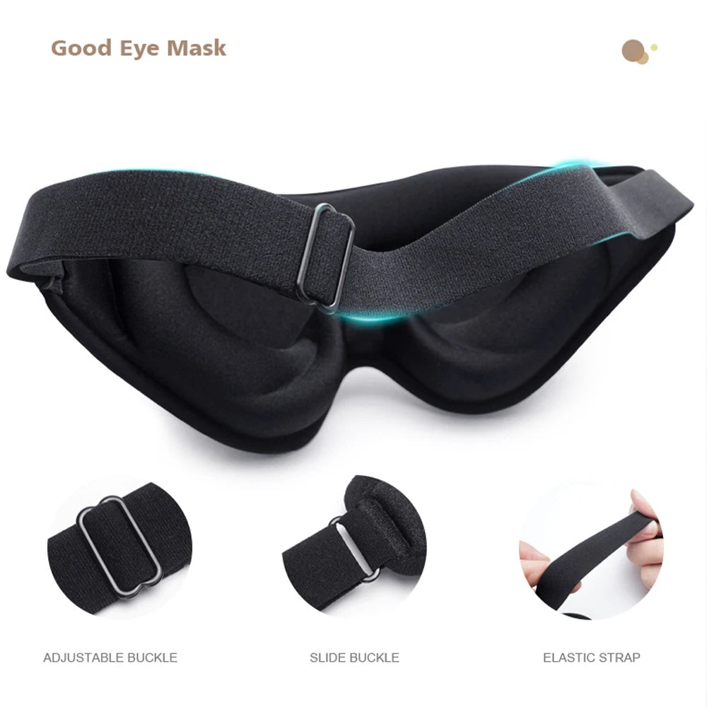 3D Memory Foam Sleep Mask Eye Cover - yourelevatedwellness