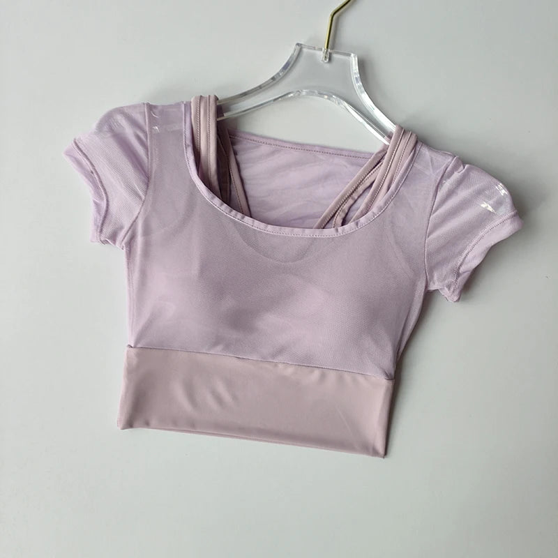 Women’s Yoga Fitness Suit – Quick-Dry Padded Sports Top - yourelevatedwellness