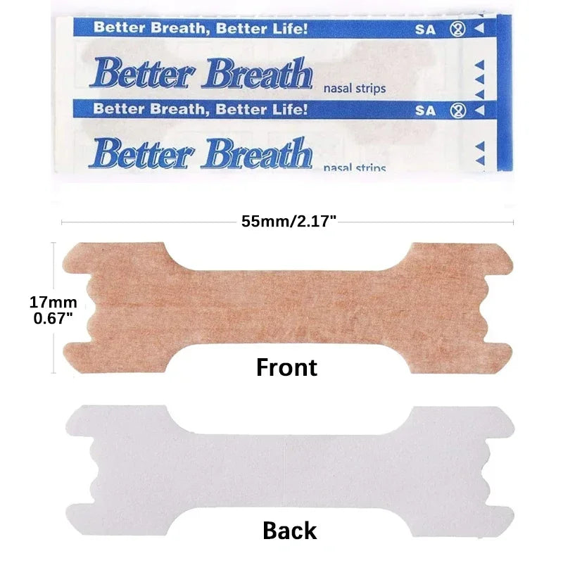 Breathable Anti-Snoring Nasal Strips (100/200/300pcs) - yourelevatedwellness