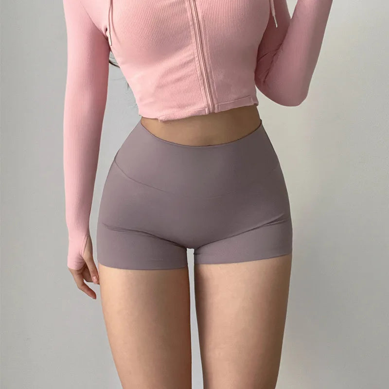 GymHUB Women’s High-Waist Hip-Lift Yoga Shorts - yourelevatedwellness