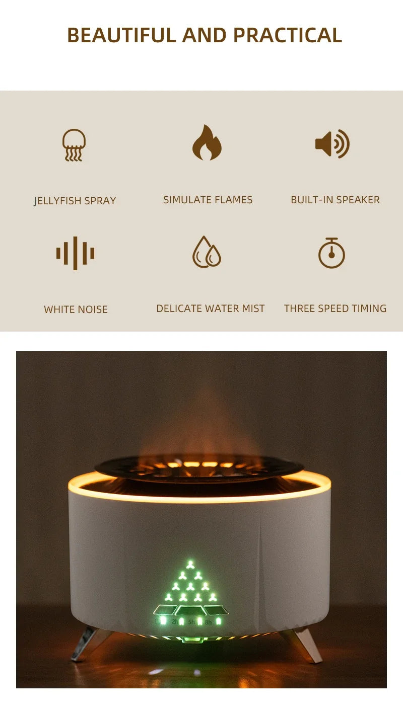 350ml Jellyfish Essential Oil Diffuser for Large Rooms - yourelevatedwellness