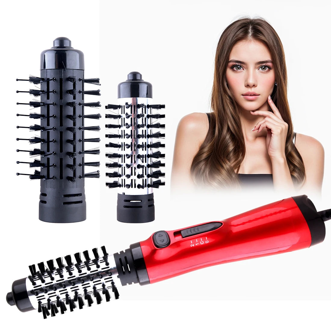 Hair dryer brush three in one hot air rotating brush, used for straightening and shaping curly hair, hair salon styling tool yourelevatedwellness