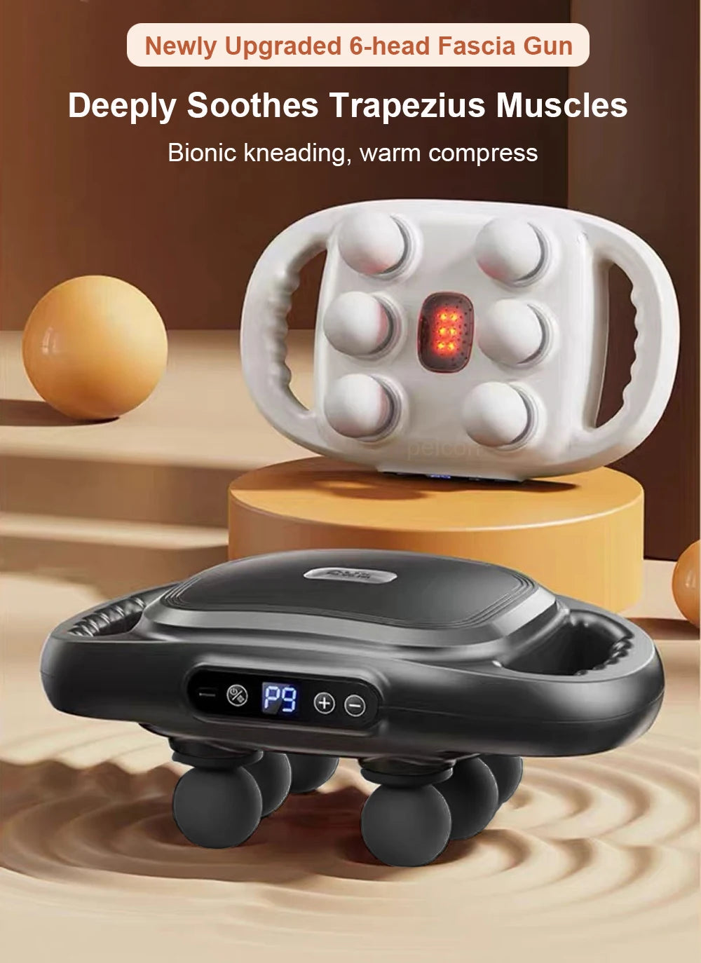 Professional Six-Head Fascia Massage Gun - yourelevatedwellness