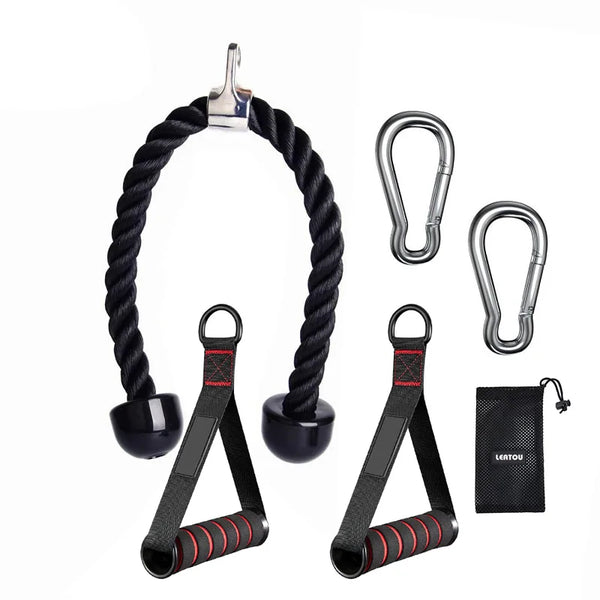 Triceps & Back Workout Rope Handle - yourelevatedwellness