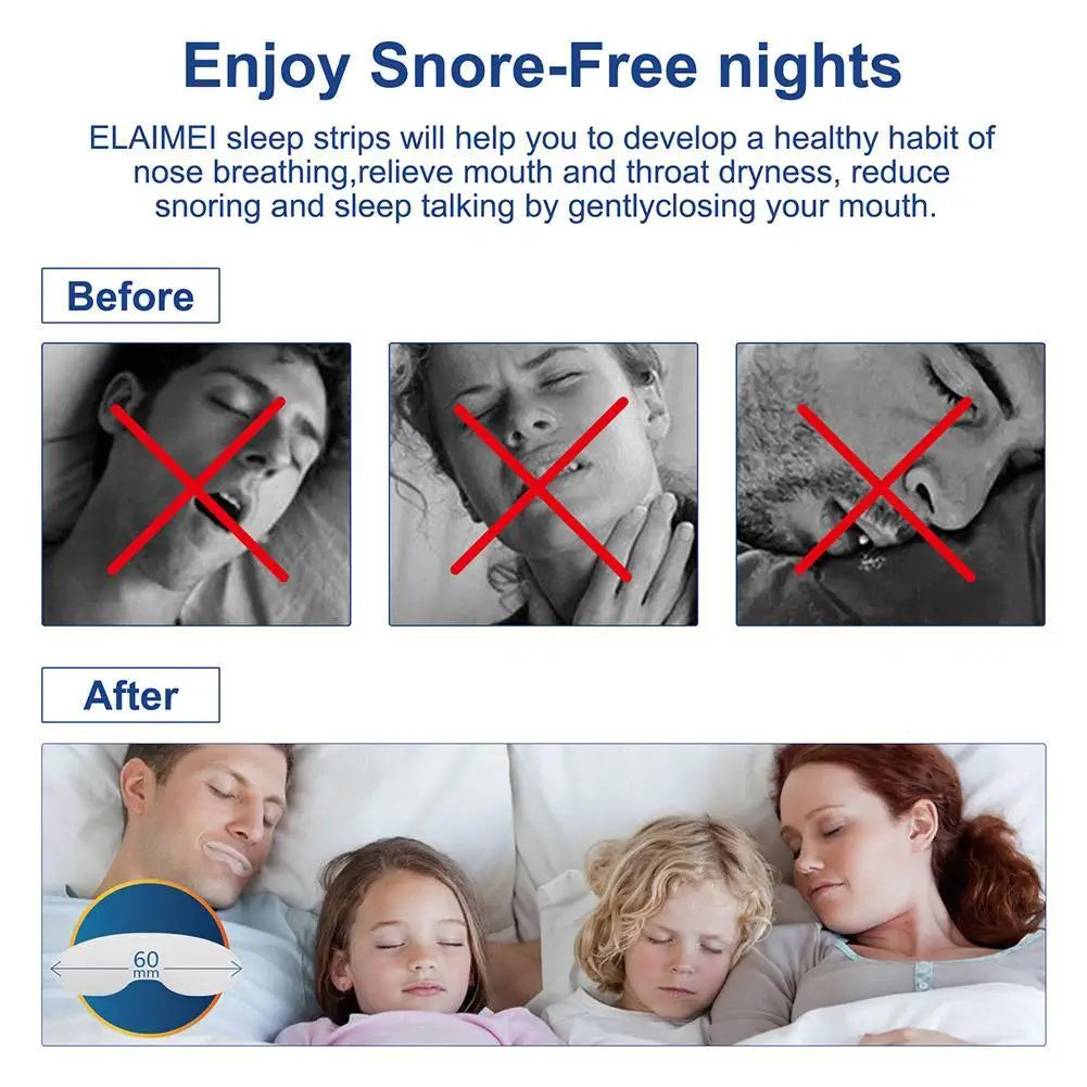 90pcs Anti-Snoring Mouth Tape Sleep Strips - yourelevatedwellness