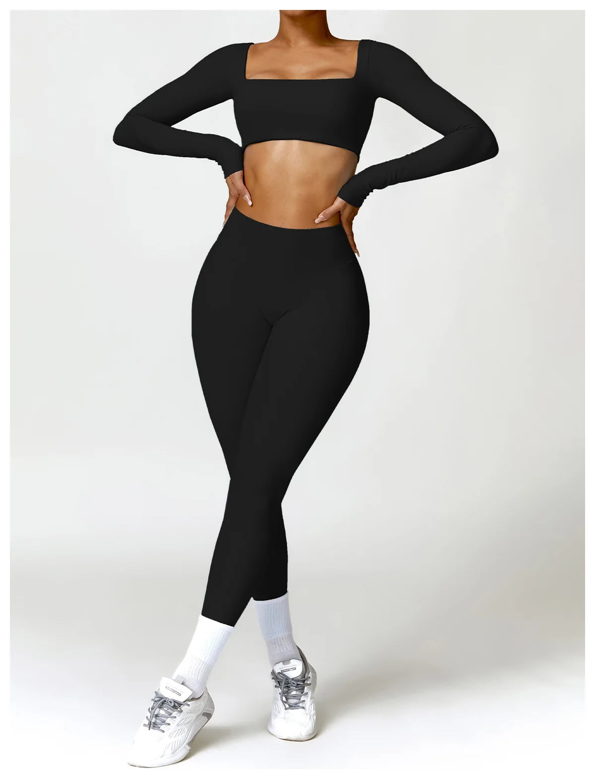 Women’s Quick-Dry Square Neck Gym Top - yourelevatedwellness