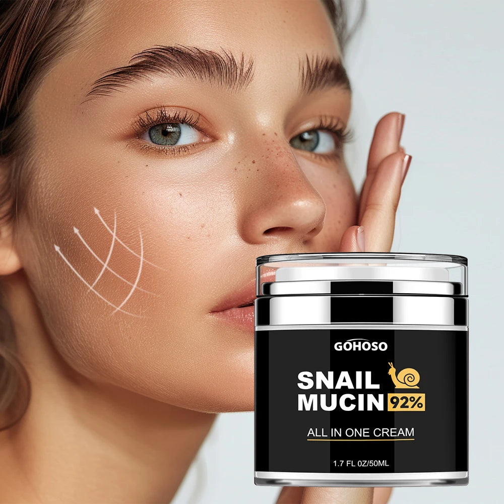 ENVISHA Skin Care Snail Mucus Face Cream Firming Whitening Anti-Aging Wrinkle Moisturizing Hydrating Beauty Health Shrink Pores yourelevatedwellness