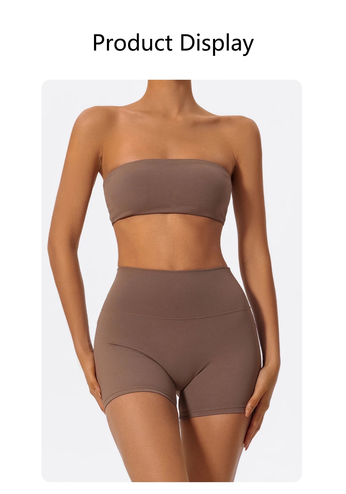 Women’s 2-Piece Strapless Fitness Set - yourelevatedwellness