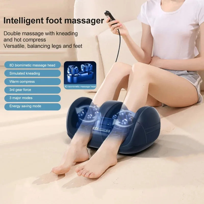 Extra-Large Electric Shiatsu Foot & Calf Massager with Heat - yourelevatedwellness