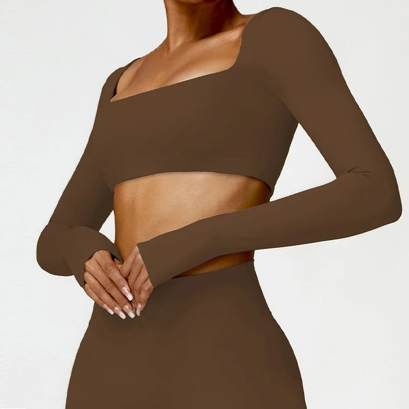 Women’s Quick-Dry Square Neck Gym Top - yourelevatedwellness