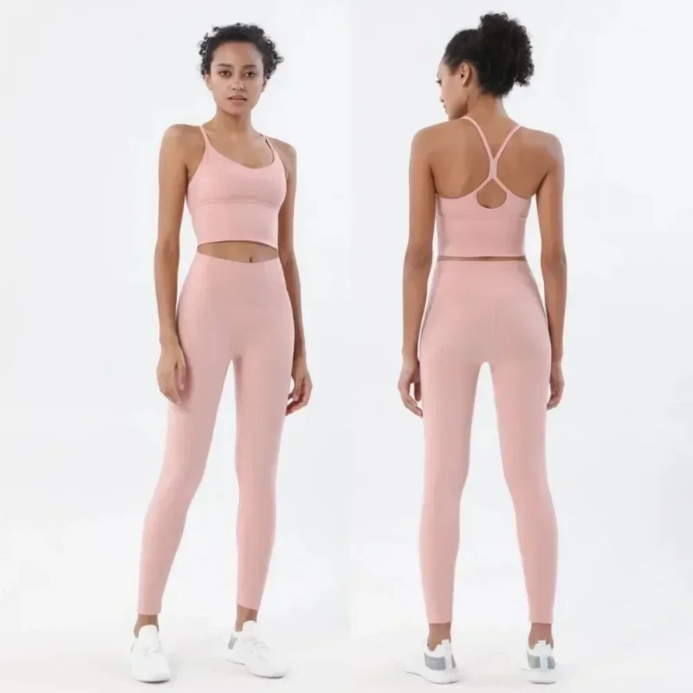Women’s 2-Piece Gym Set – Sports Bra & Leggings - yourelevatedwellness