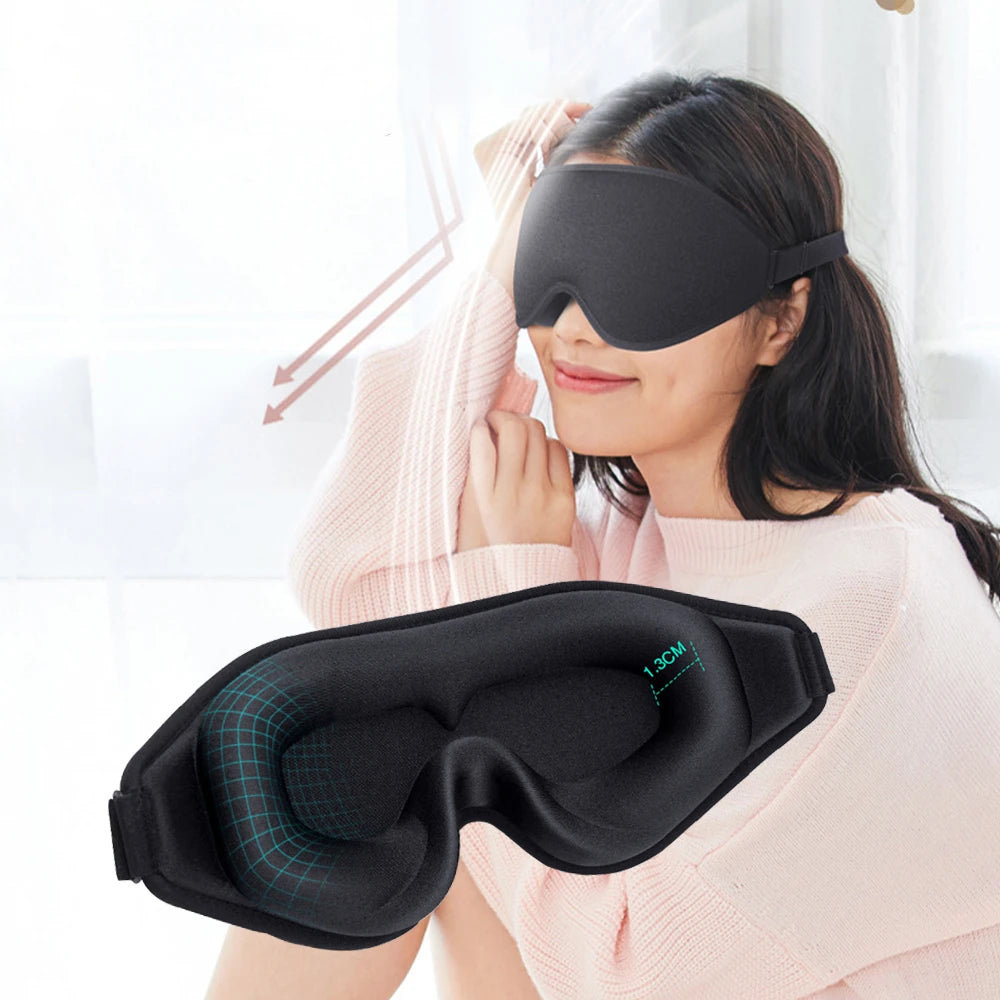 3D Memory Foam Sleep Mask Eye Cover - yourelevatedwellness