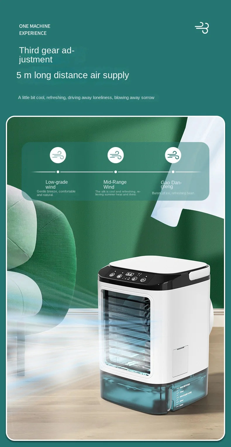 Desktop Air Conditioner Fan – Portable Ultrasonic Air Cooler with Night Light - yourelevatedwellness