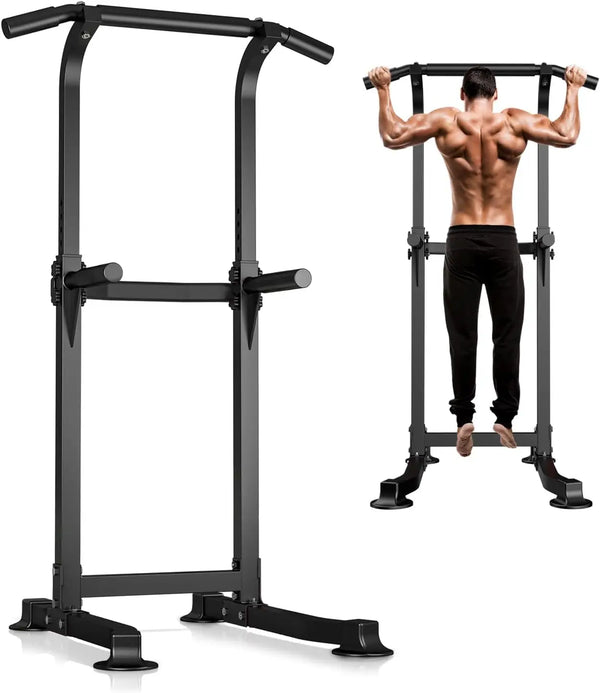 Adjustable Power Tower Dip & Pull-Up Station - yourelevatedwellness