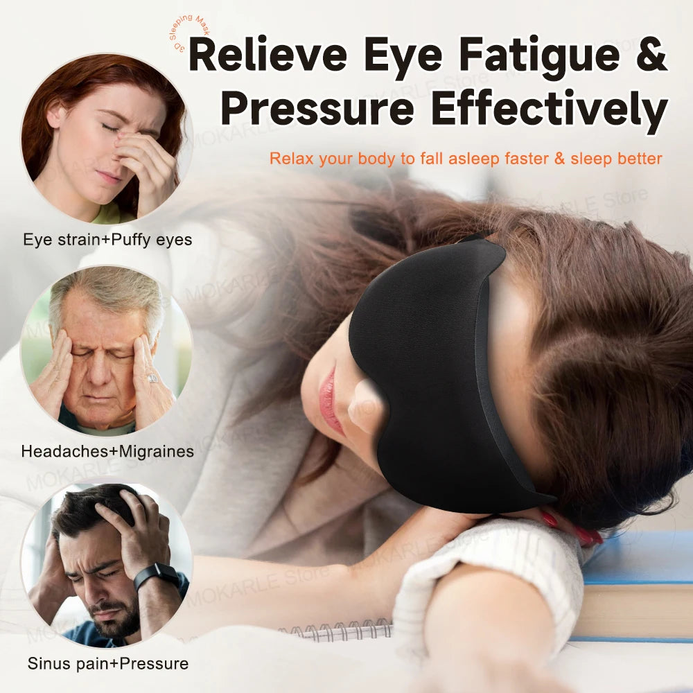 3D Soft Sleep Mask for Travel - yourelevatedwellness