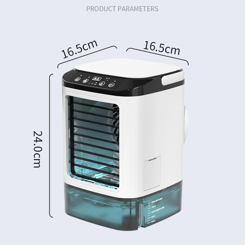 Desktop Air Conditioner Fan – Portable Ultrasonic Air Cooler with Night Light - yourelevatedwellness