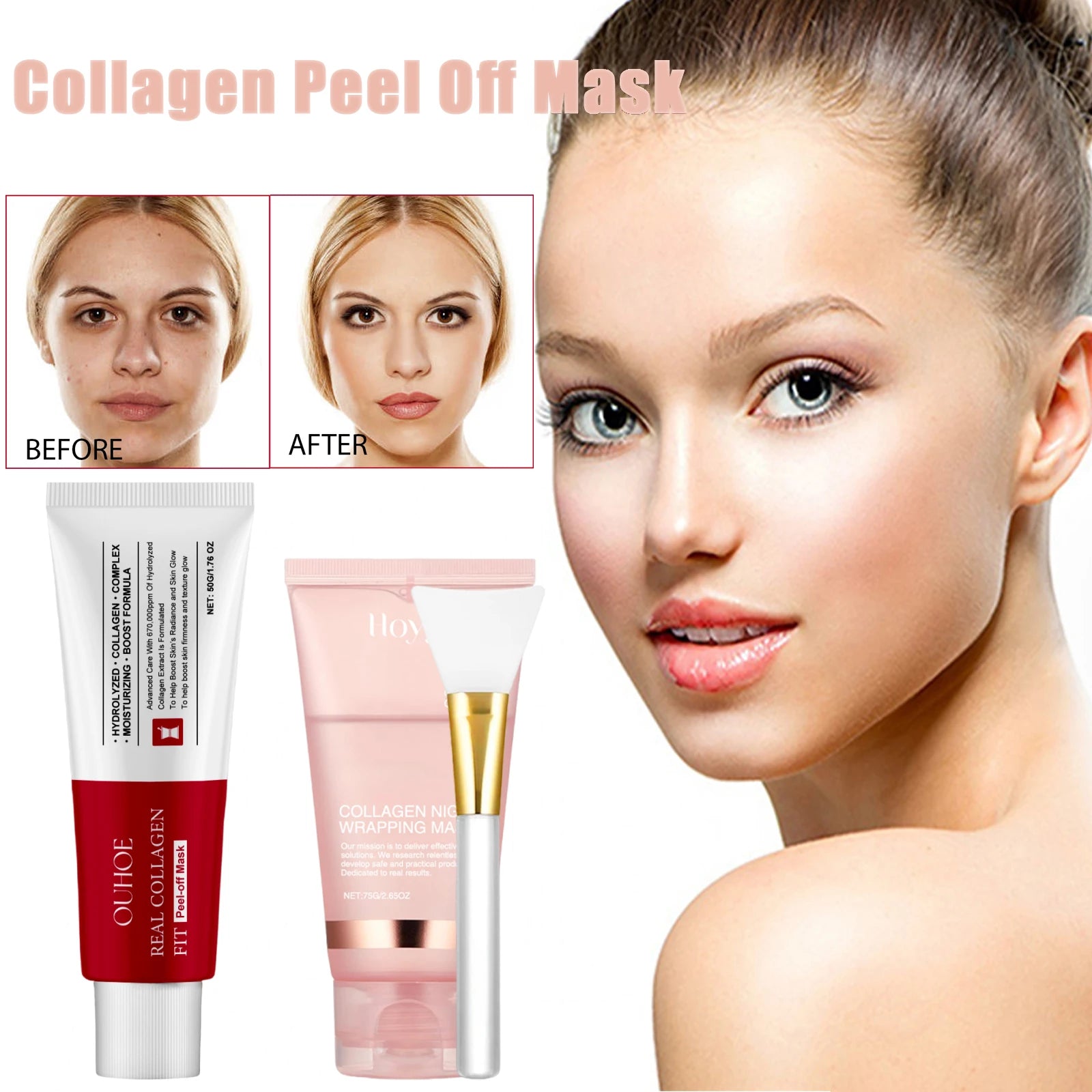 Collagen Peel-Off & Overnight Wrapping Mask – Hydrating K-Beauty Care - yourelevatedwellness