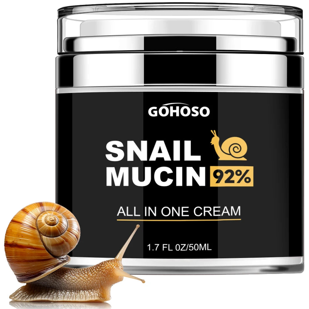ENVISHA Skin Care Snail Mucus Face Cream Firming Whitening Anti-Aging Wrinkle Moisturizing Hydrating Beauty Health Shrink Pores yourelevatedwellness