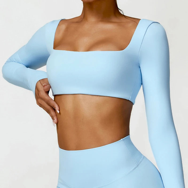 Women’s Quick-Dry Square Neck Gym Top - yourelevatedwellness