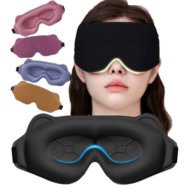 Sleep Eye Mask Weighted for Side Sleeper Men Women 3D Contoured Sleeping Mask No Eye Pressure 100% Blockout Soft Comfortable Eye yourelevatedwellness