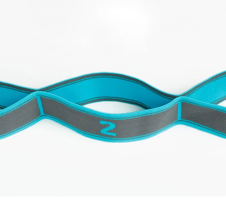 Elastic Yoga & Stretching Strap with Loops - yourelevatedwellness