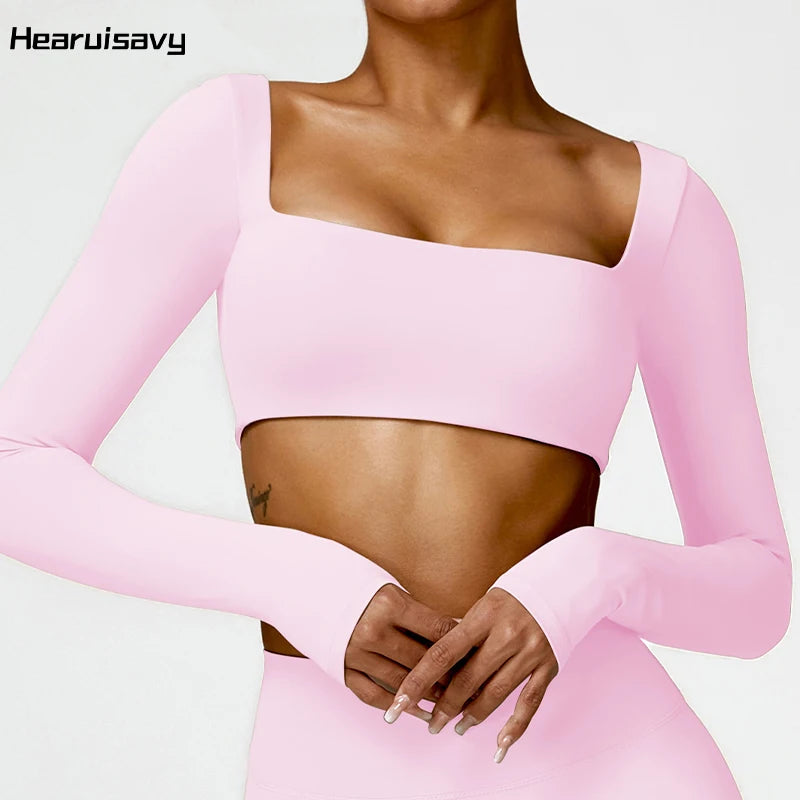 Women’s Quick-Dry Square Neck Gym Top - yourelevatedwellness