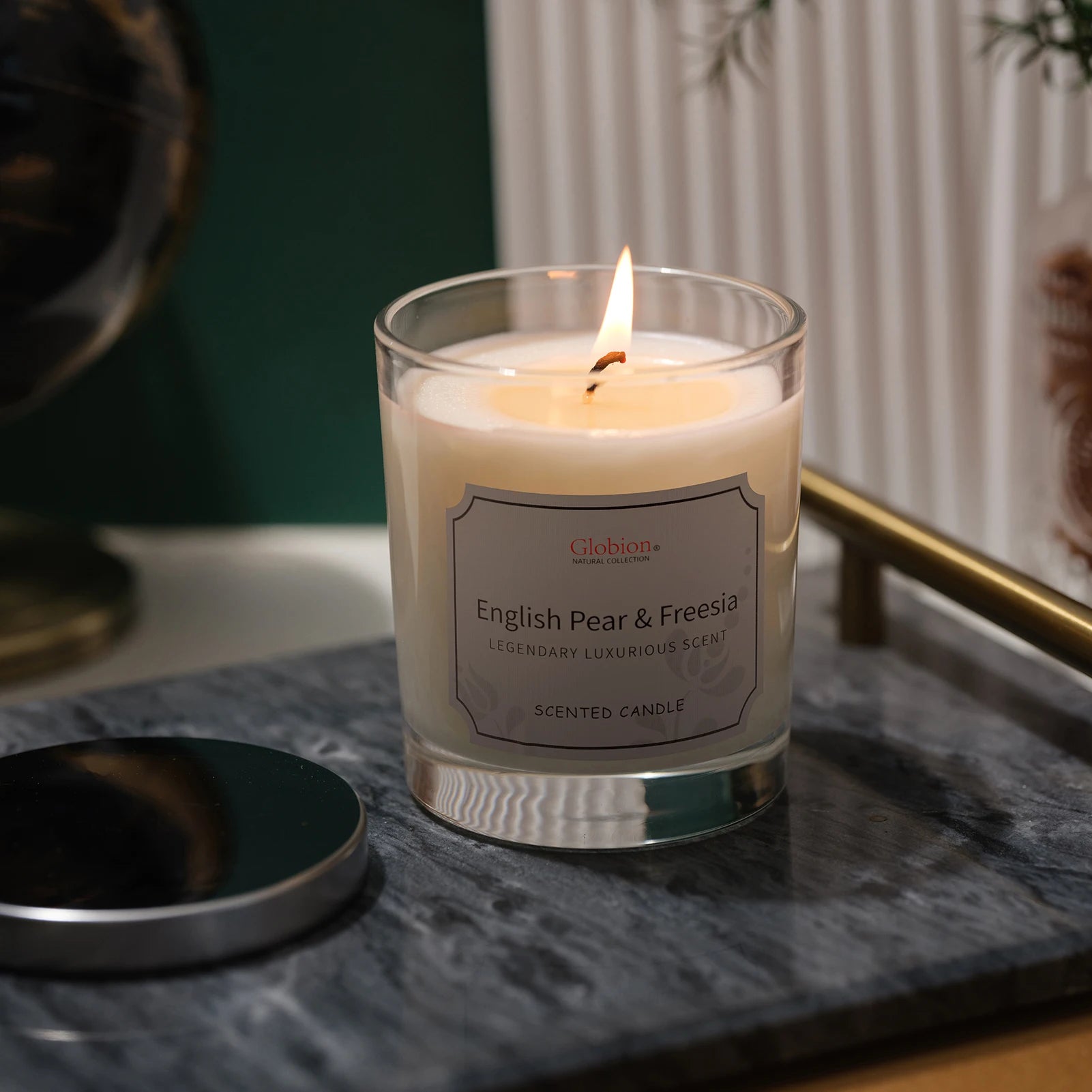 English Pear & Freesia Scented Aromatherapy Candle 7oz - yourelevatedwellness