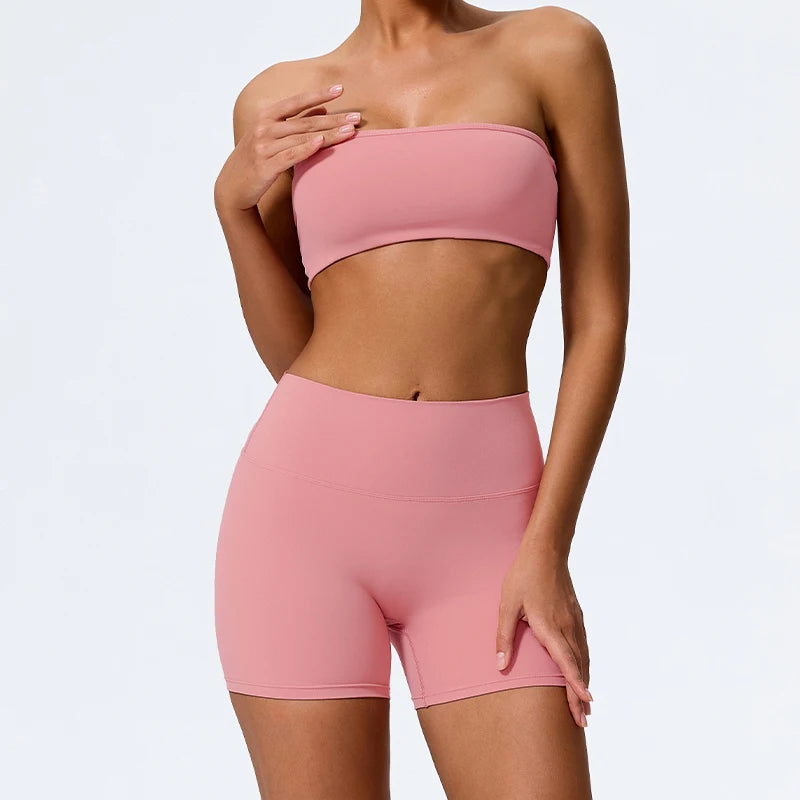 Women’s 2-Piece Strapless Fitness Set - yourelevatedwellness