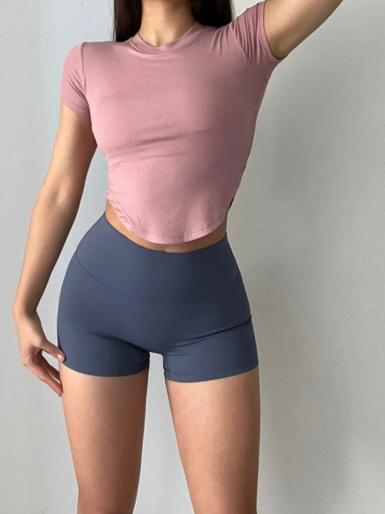 GymHUB Women’s High-Waist Hip-Lift Yoga Shorts - yourelevatedwellness