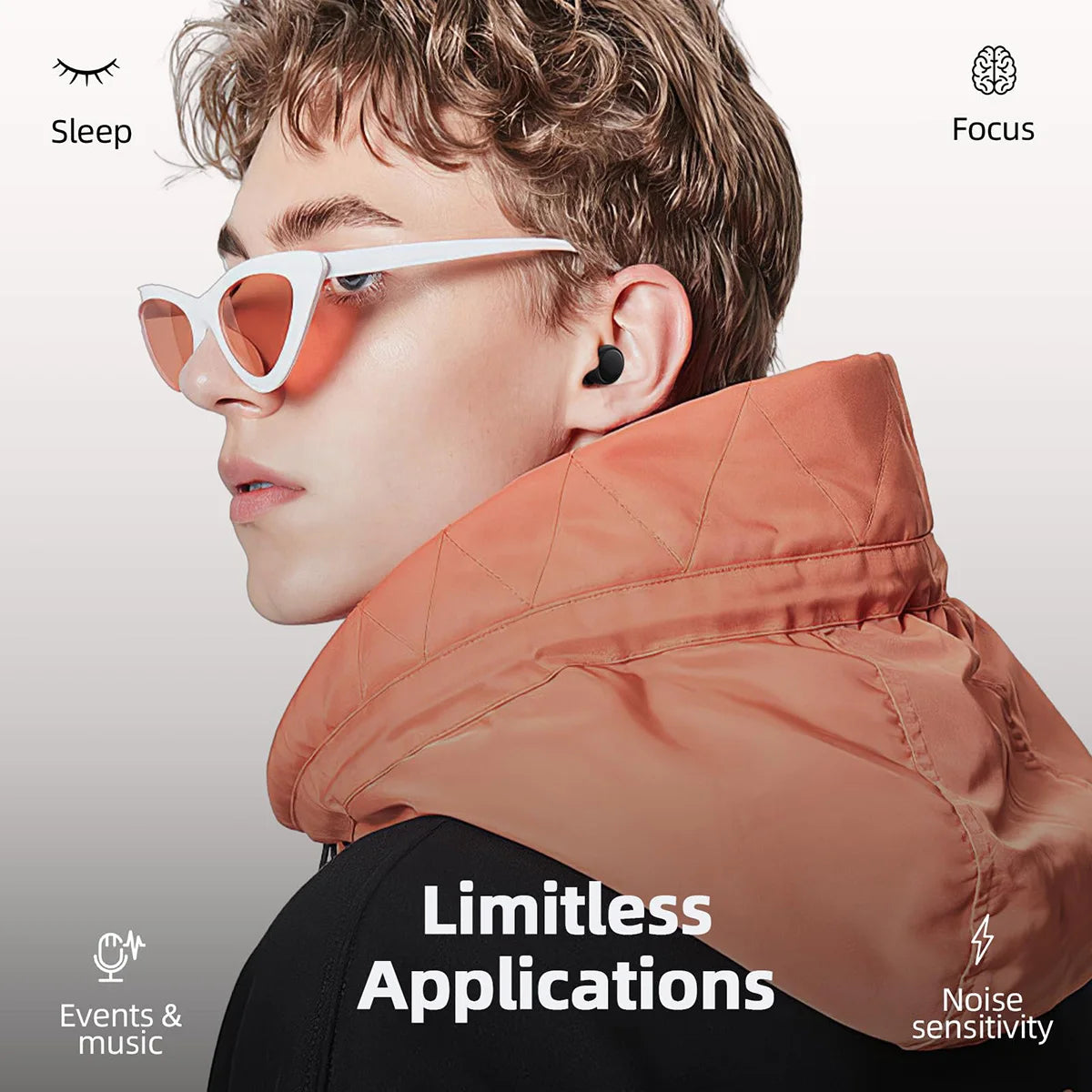 Ear Plugs for Sleep Ultra Soft Reusable Noise Reducing Flexible Silicone Earplugs for Sleeping Travel Concerts Deep Focus yourelevatedwellness