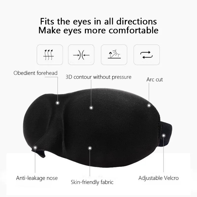 Portable Sleep Mask for Travel & Side Sleepers - yourelevatedwellness