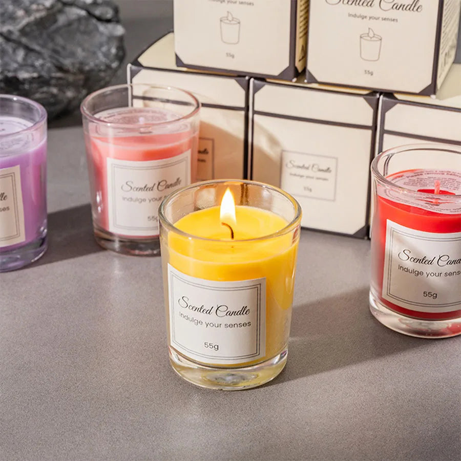 Premium Handmade Soy Wax Aromatherapy Candle in Gift Box - yourelevatedwellness