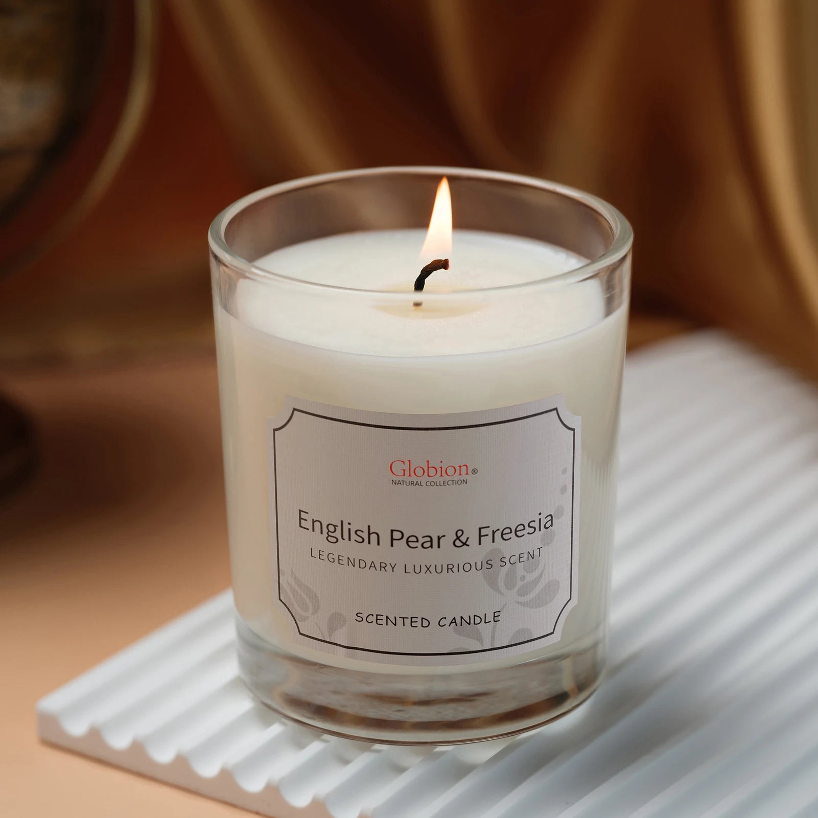 English Pear & Freesia Scented Aromatherapy Candle 7oz - yourelevatedwellness