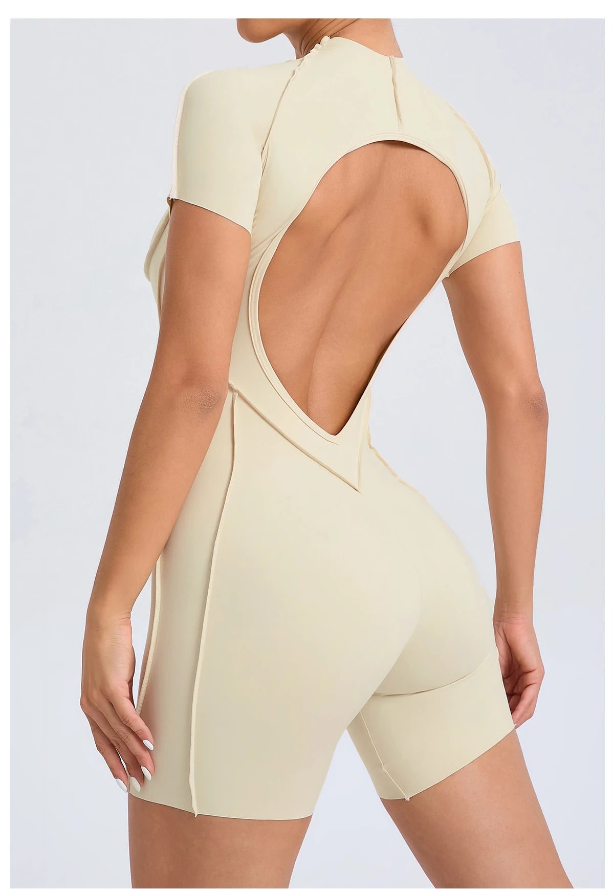 Women’s Backless Scrunch Booty Jumpsuit - yourelevatedwellness