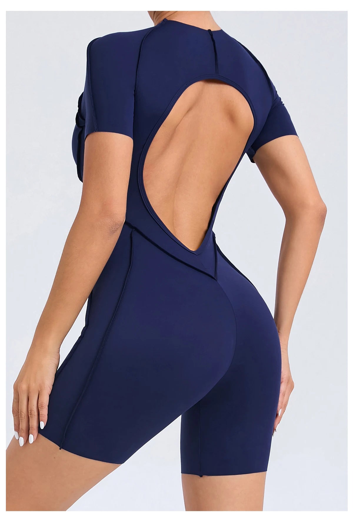 Women’s Backless Scrunch Booty Jumpsuit - yourelevatedwellness