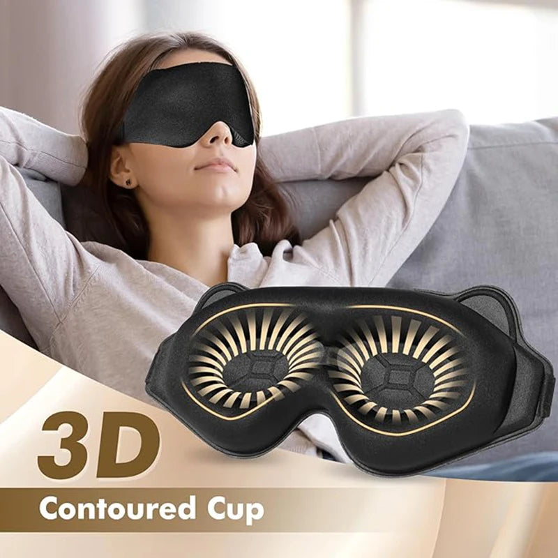 Sleep Eye Mask Weighted for Side Sleeper Men Women 3D Contoured Sleeping Mask No Eye Pressure 100% Blockout Soft Comfortable Eye yourelevatedwellness