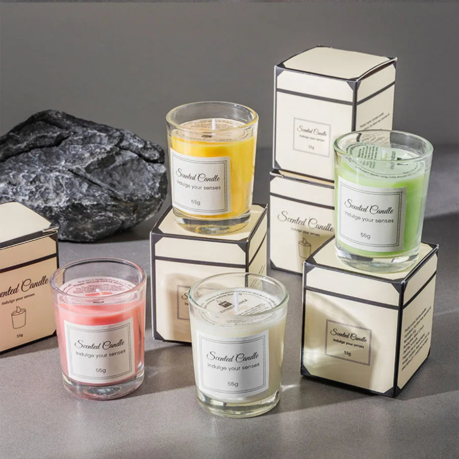 Premium Handmade Soy Wax Aromatherapy Candle in Gift Box - yourelevatedwellness