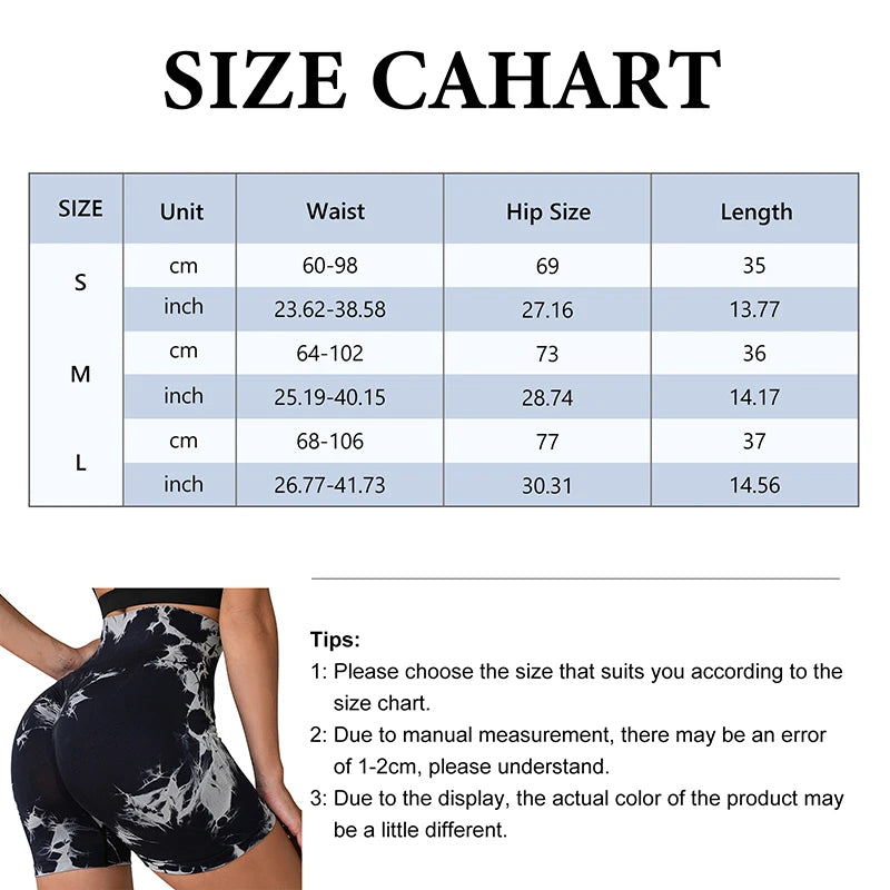 Women’s High-Waisted Tie-Dye Yoga Shorts - yourelevatedwellness