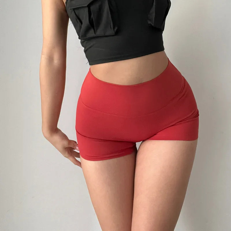 GymHUB Women’s High-Waist Hip-Lift Yoga Shorts - yourelevatedwellness