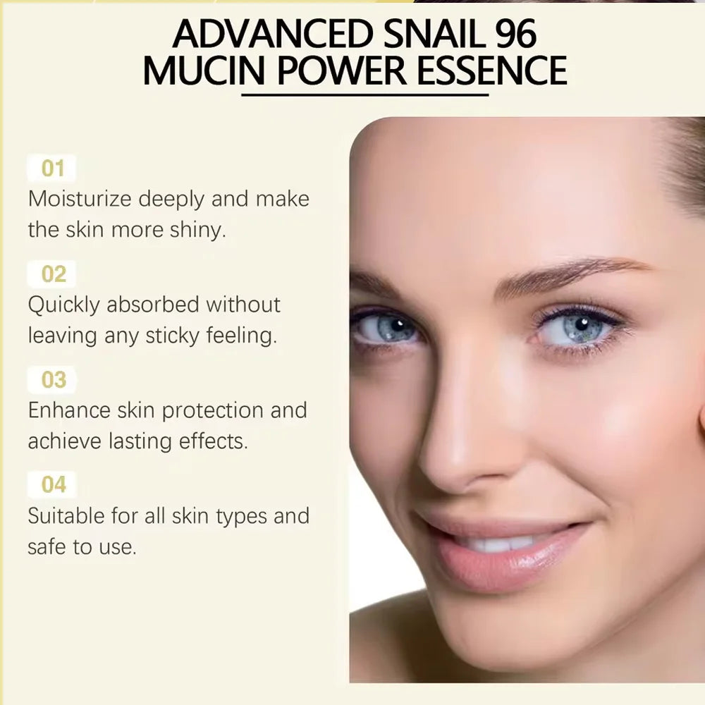 Advanced Snail 92/96 Mucin Power Essence/Cleanser/Cream Moisturizing Smoothing Nourishing High-end Hydrate Facial Skin Care yourelevatedwellness