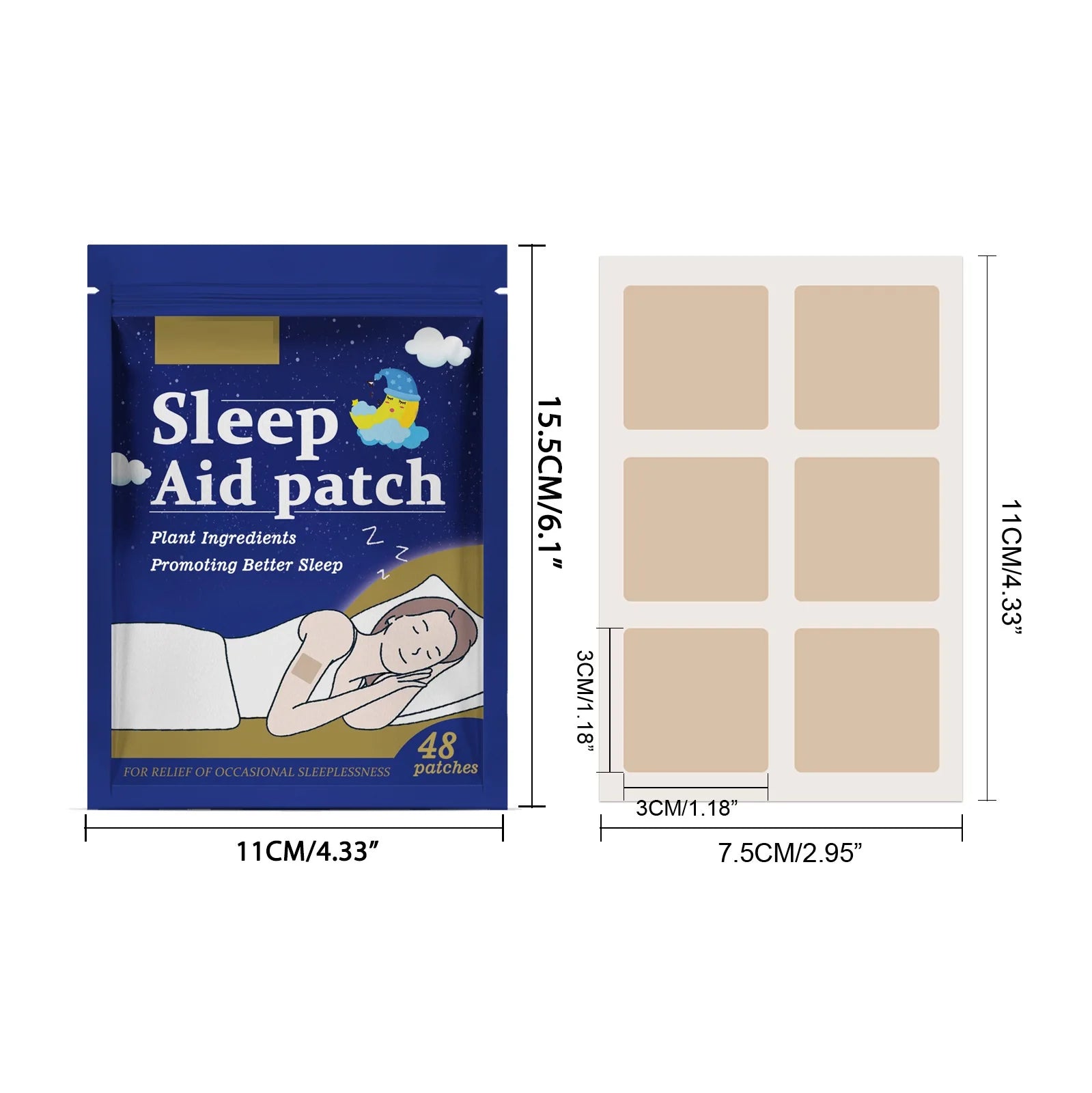 Plant-Based Night Sleep Patches – Natural Stress Relief - yourelevatedwellness