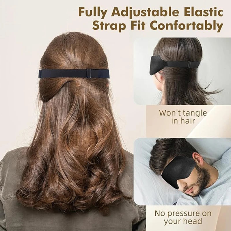 Sleep Eye Mask Weighted for Side Sleeper Men Women 3D Contoured Sleeping Mask No Eye Pressure 100% Blockout Soft Comfortable Eye yourelevatedwellness