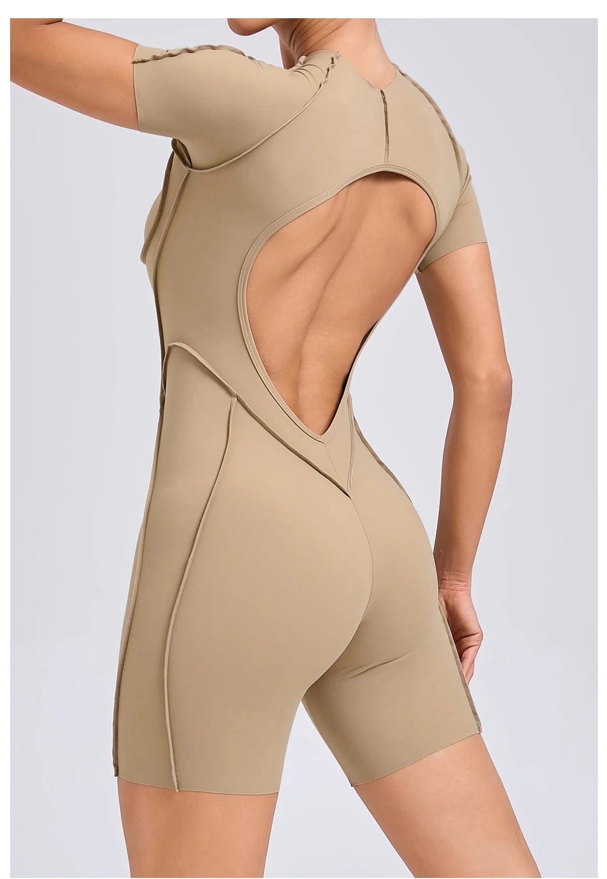 Women’s Backless Scrunch Booty Jumpsuit - yourelevatedwellness