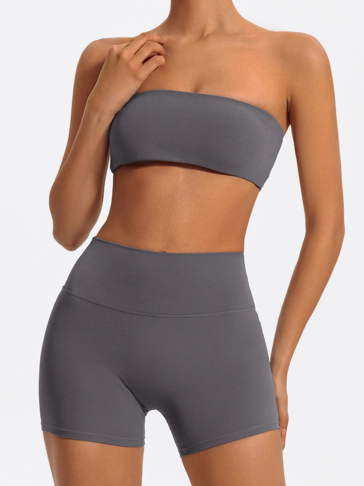 Women’s 2-Piece Strapless Fitness Set - yourelevatedwellness