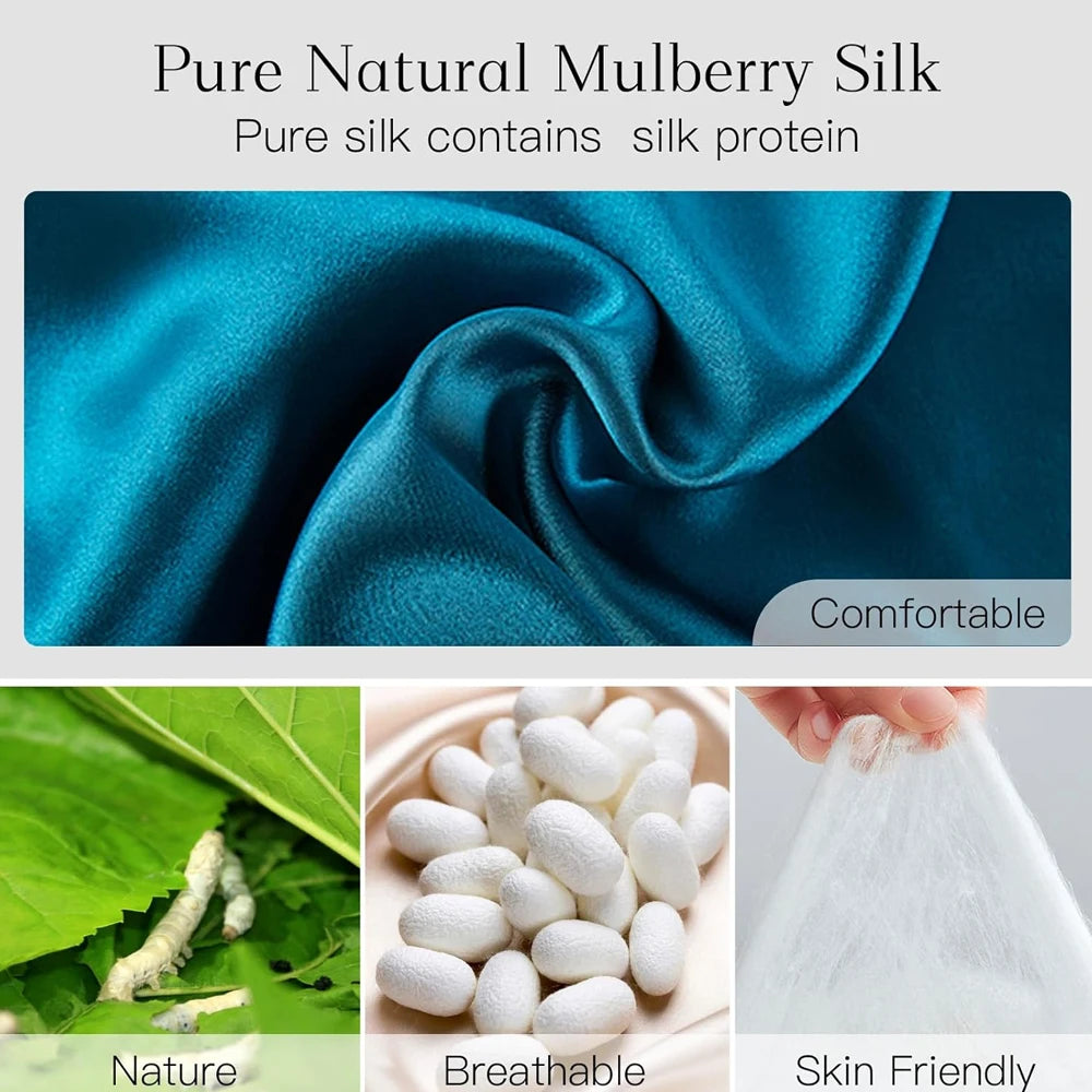 100% Mulberry Silk Sleep Mask Eyepatch - yourelevatedwellness