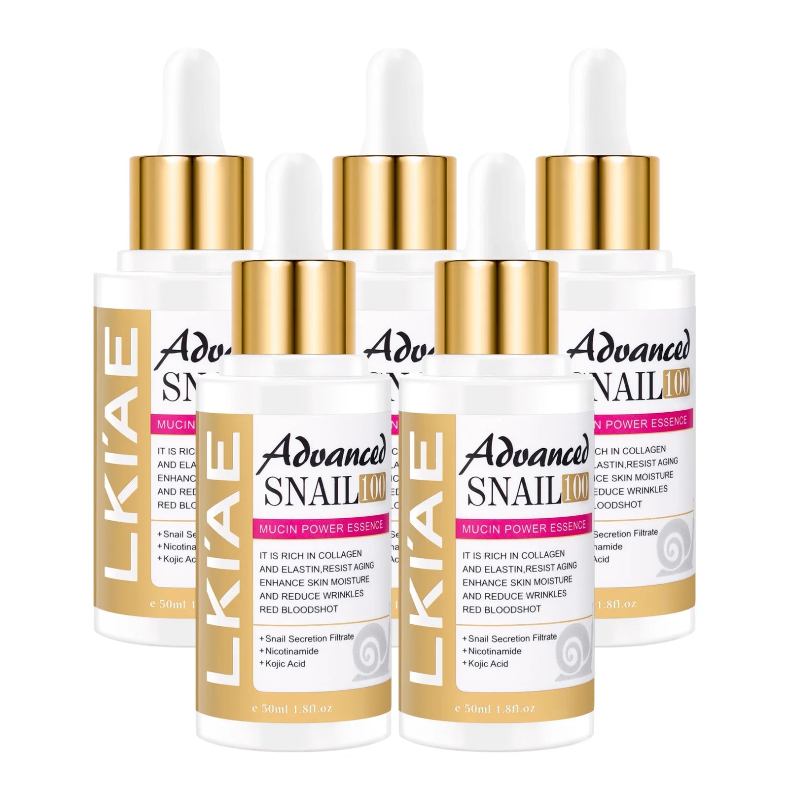 Advanced Snail 100% Mucin Power Essence, Brightening and Firming Skin, Anti-Aging, Reduce Dark Spots, Wrinkles, With Collagen yourelevatedwellness