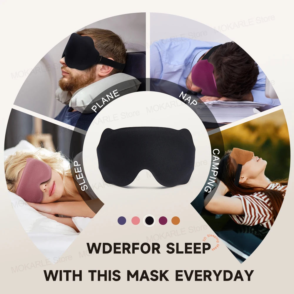 3D Soft Sleep Mask for Travel - yourelevatedwellness
