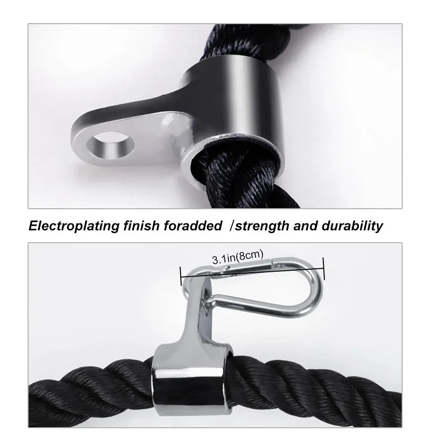 Triceps & Back Workout Rope Handle - yourelevatedwellness
